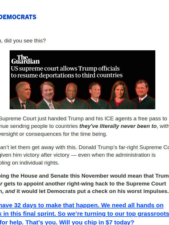 SCOTUS Update for User #63165173