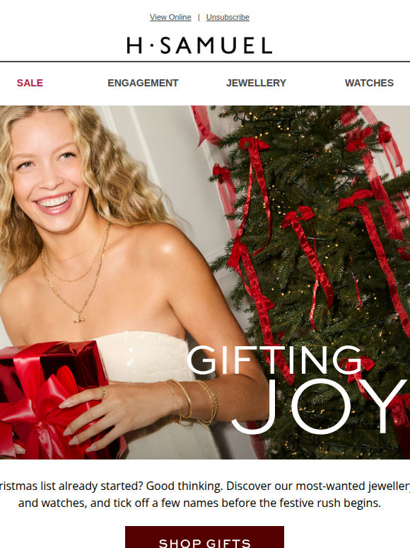 Too early for Christmas gifts? Never.
