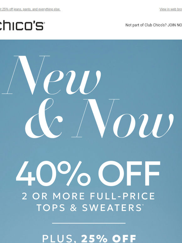 Sweater weather! 40% off 2+