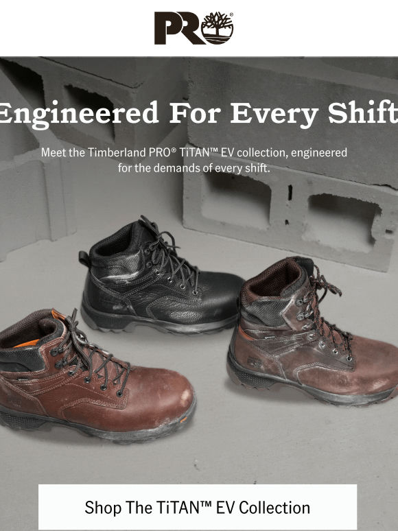 Introducing The Timberland PRO® TiTAN™ EV Collection