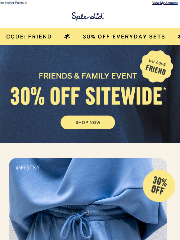 30% OFF Matching Sets