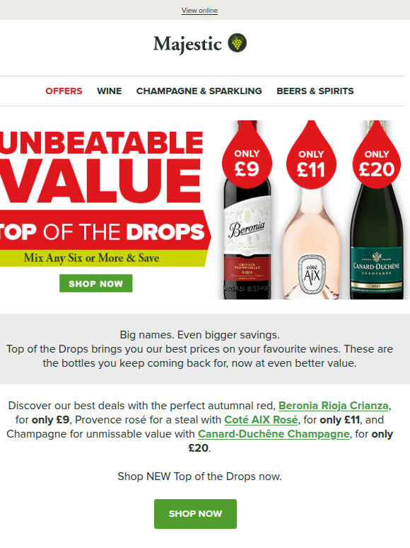 Price Drop Alert: £9 Rioja, £11 Provence Rosé,  £20 Champagne