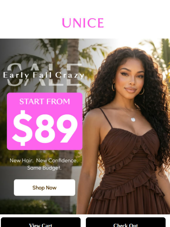 Fall color hit: bye bye slip wig now $89
