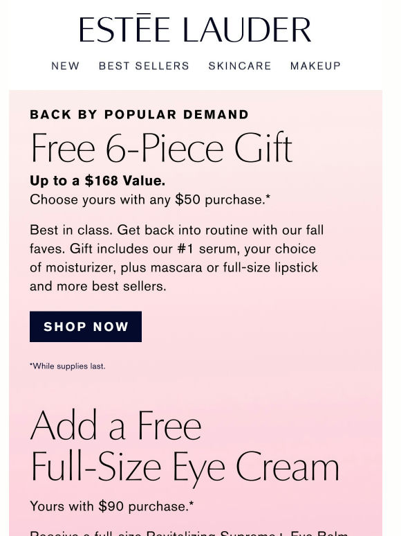 Your Pick 🎁 Choose Your Free 8-Piece Gift, with your purchase.
