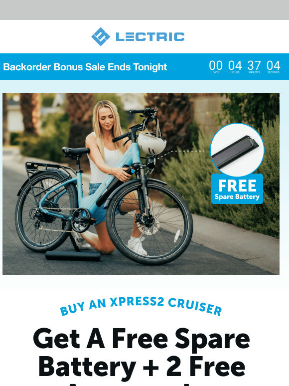 Backorder Bonus Sale Ends Tonight ⏰