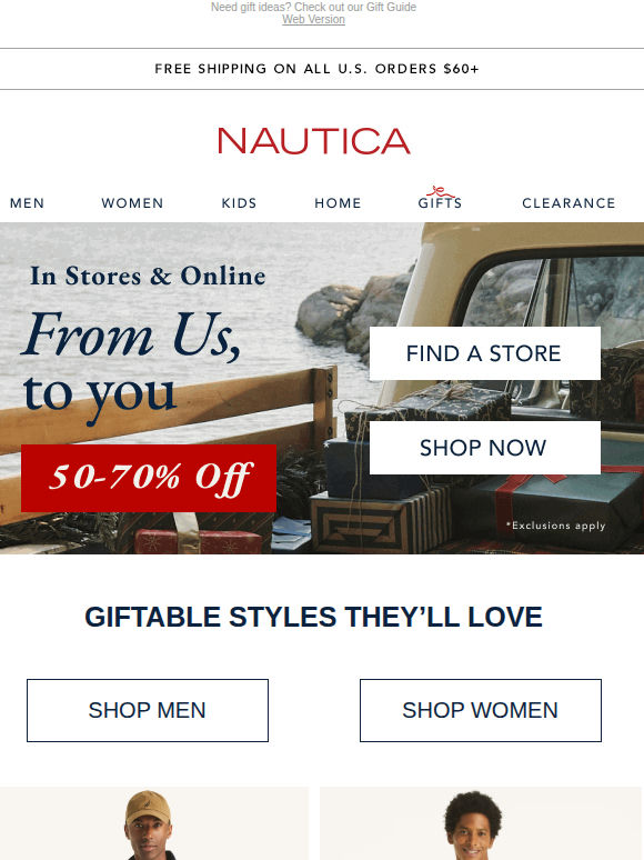 IN STORES NOW: 50-70% OFF!