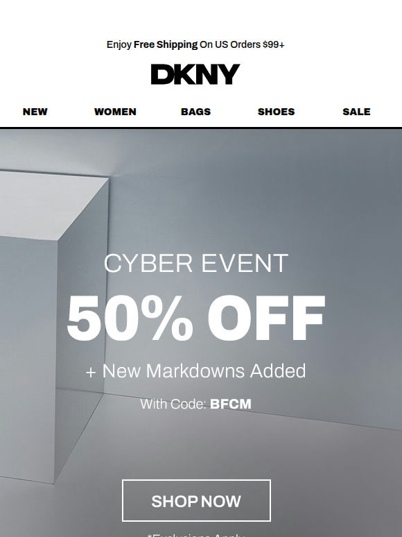 Cyber Event 50% Off | Featuring 120+ New Markdowns