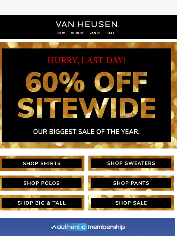 Don't miss 60% off for Cyber Monday