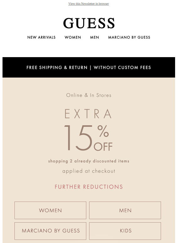 EXTRA 15% off | Further reductions