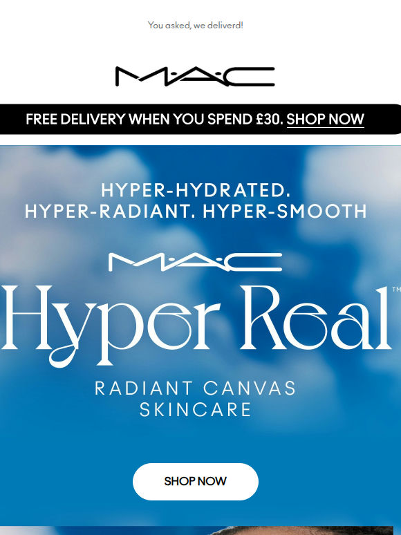 Try our NEW Hyper Real™ foaming cleanser 💦