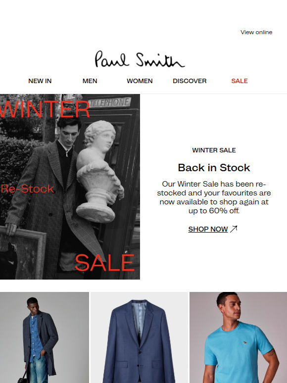 Winter Sale Re-stocked