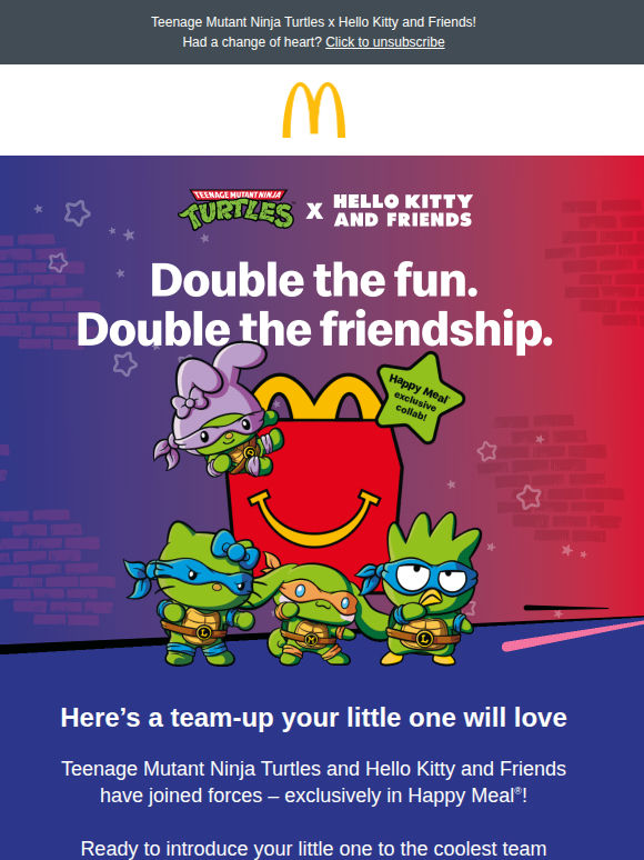 Look who just jumped into Happy Meal® 👀