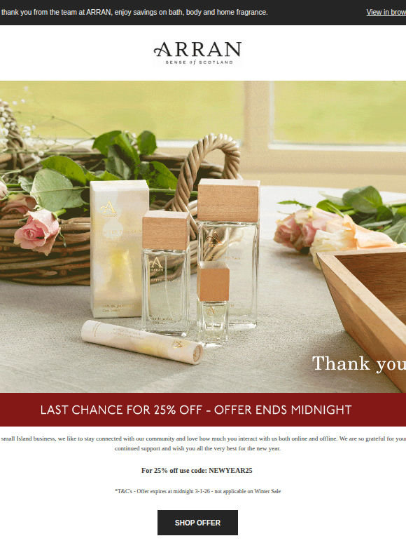 25% Off Last Call 🚨