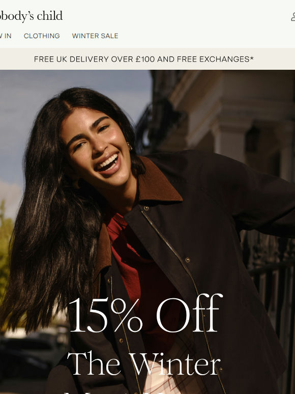 15% off winter must-haves