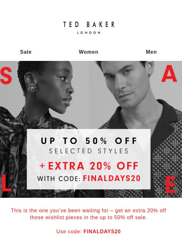 Starts Now: EXTRA 20% Off Sale