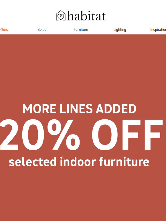 This is not a drill – even more lines 20% off