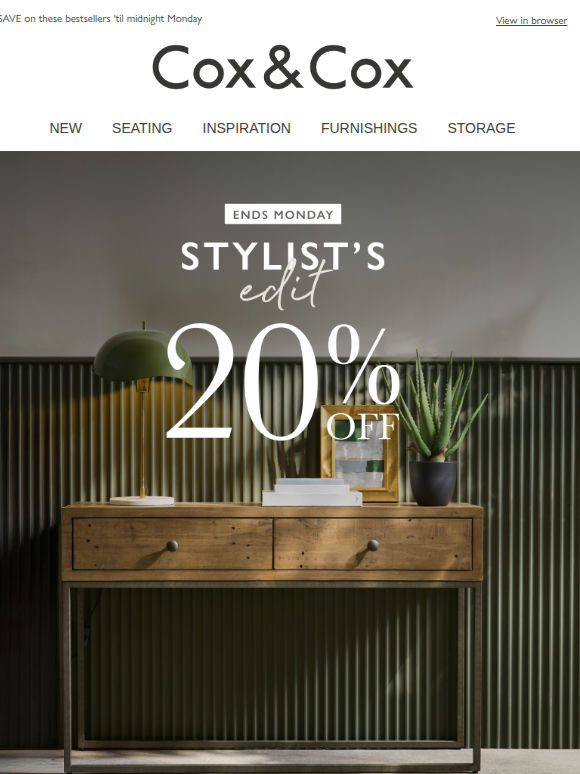 20% OFF this week’s Stylist Edit