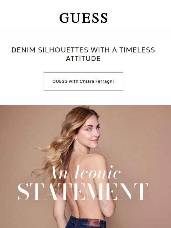 New In: GUESS with Chiara Ferragni