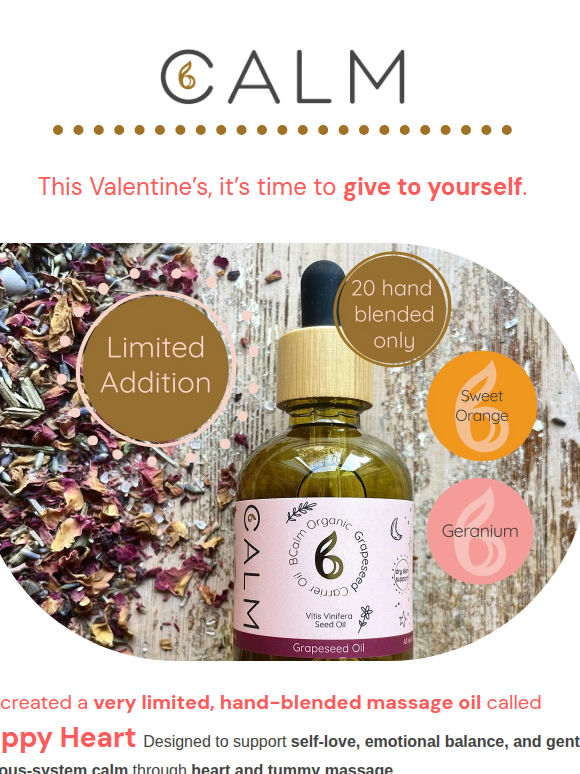 💗 Limited Edition Happy Heart Massage Oil — Only 20 Bottles