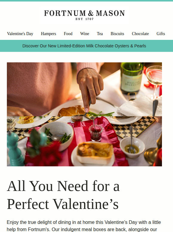 For Your Perfect Valentine’s Night In🍽️