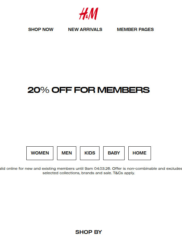 Sorry, we meant 20% off (even better)