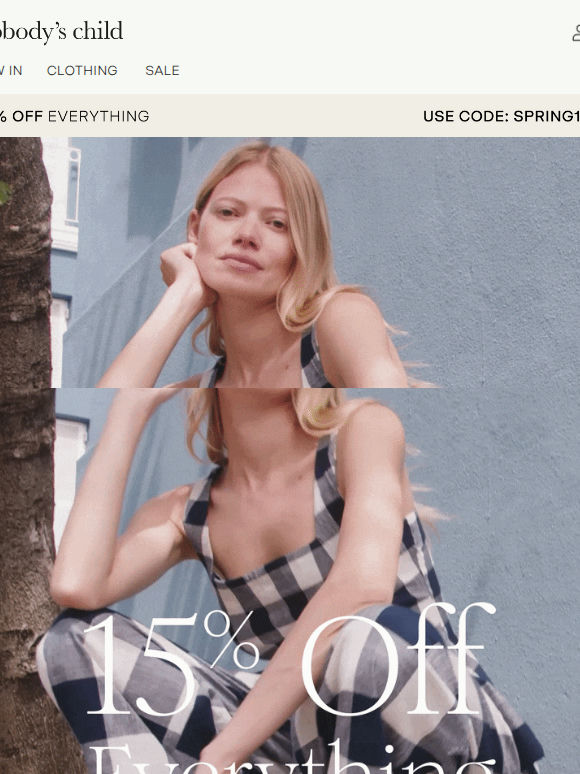 15% off ends tonight