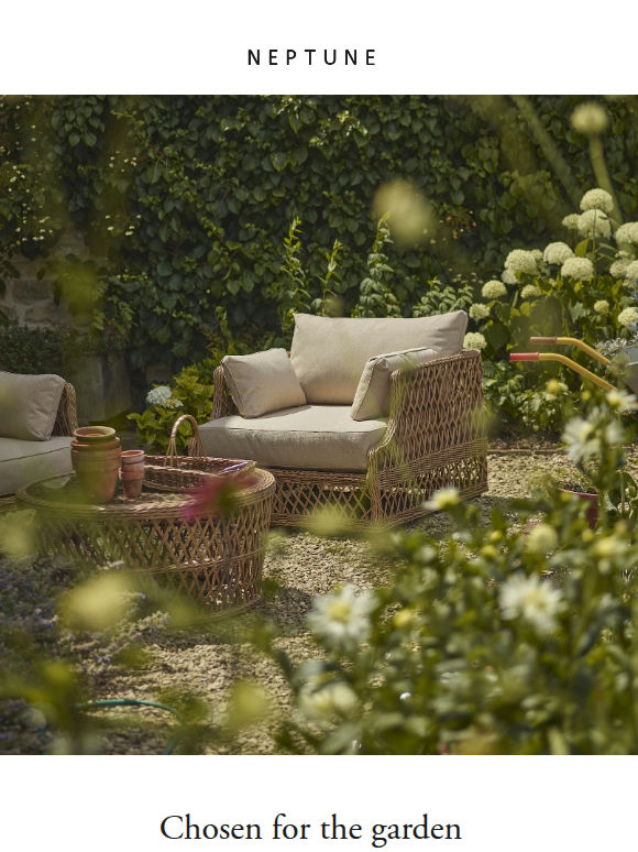 Timeless furniture for outdoor living