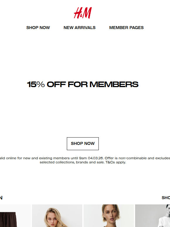 Shop 15% off before it ends