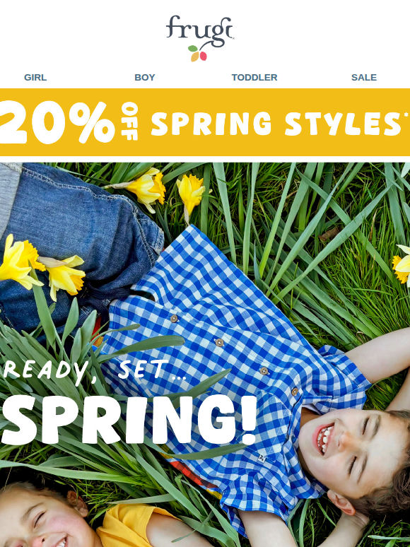 20% off Easter styles! Hop to it 🐣