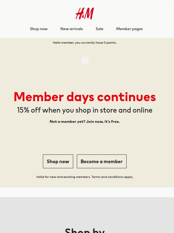 Member days continues this weekend...