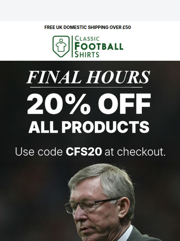 LAST CHANCE: 20% OFF ALL PRODUCTS ⏰