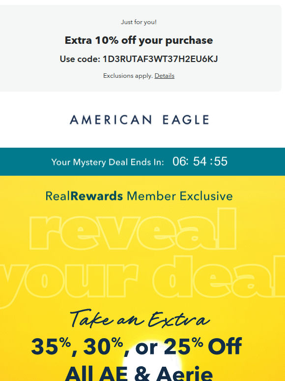 Tick tock! Your mystery deal ends TODAY (35%, 30% or 25% off?!)