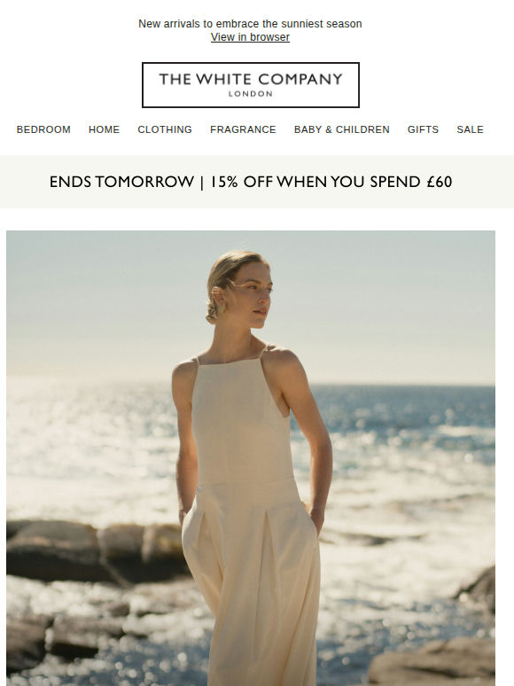 Your 15% off exclusive ends tomorrow