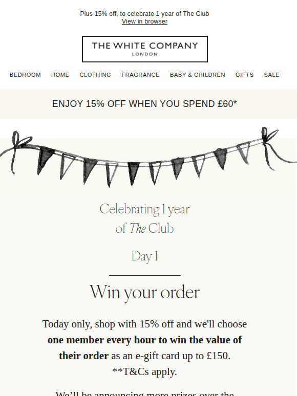 Day 1: win your order