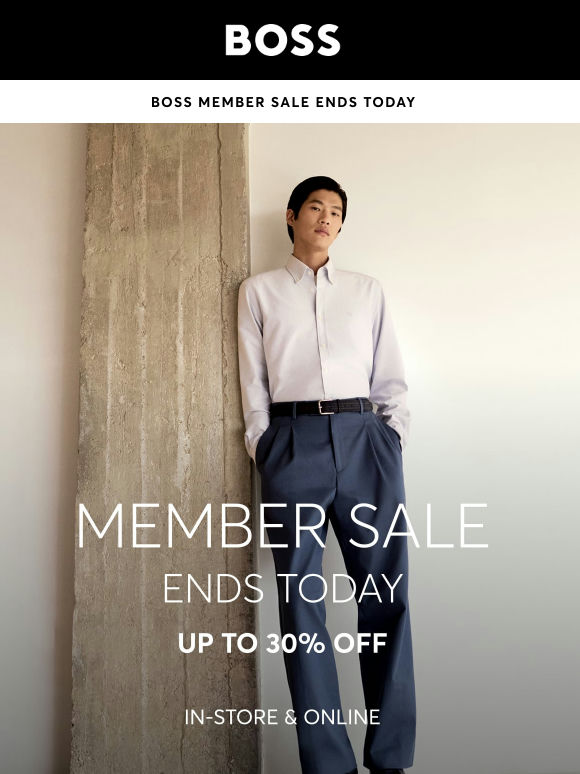 Up to 30% off ends today!