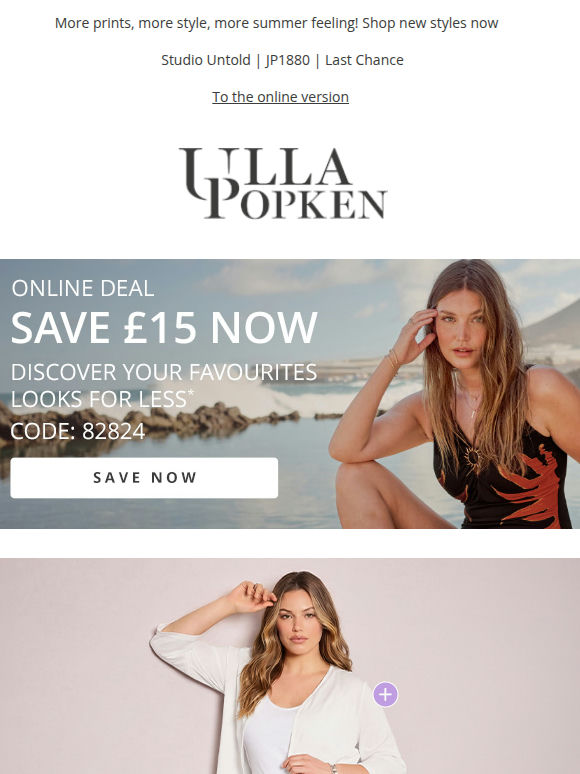 🔥 Save now £15 off your favourites