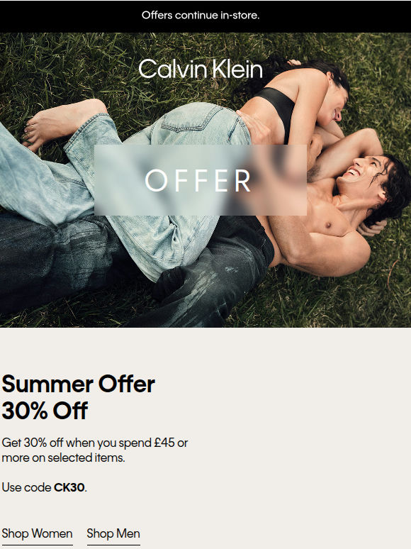 Starts Now: Summer Offer
