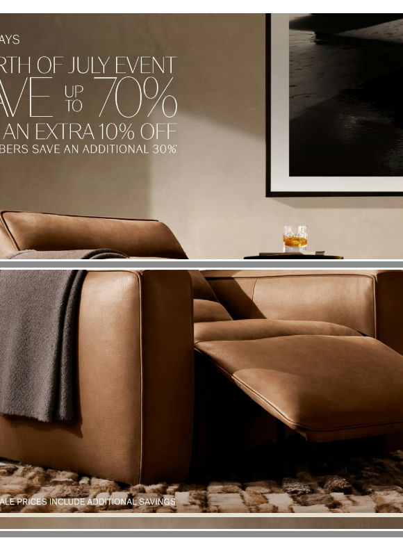 Final Days. Save Up to 70%. Now an Extra 10% Off During the 4th of July Event.