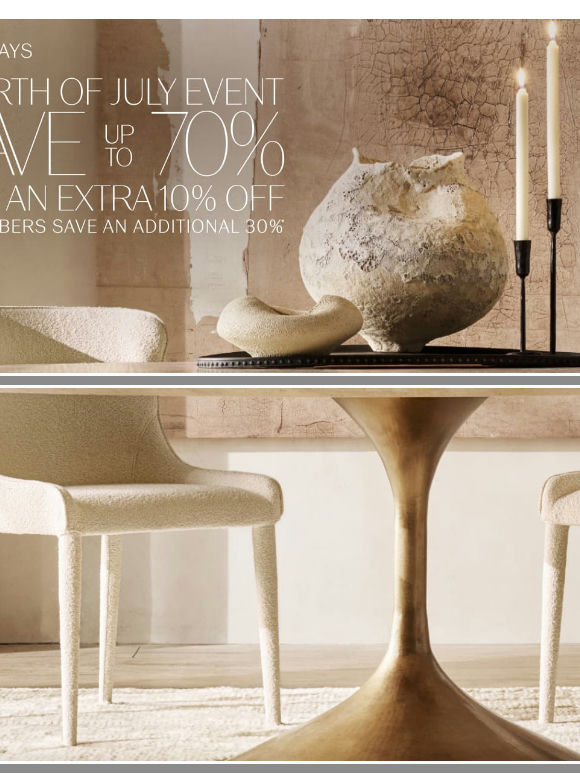 Save Up to 70%. Now an Extra 10% Off. Members Save an Additional 30%.