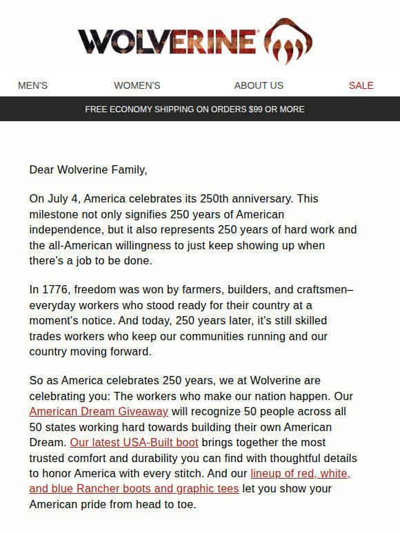 250 years. Built by you.