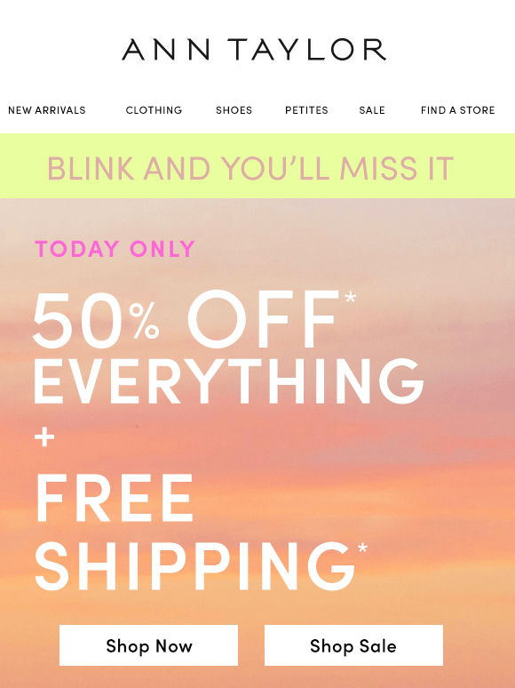 Gone By Morning: 50% OFF EVERYTHING + FREE SHIPPING*