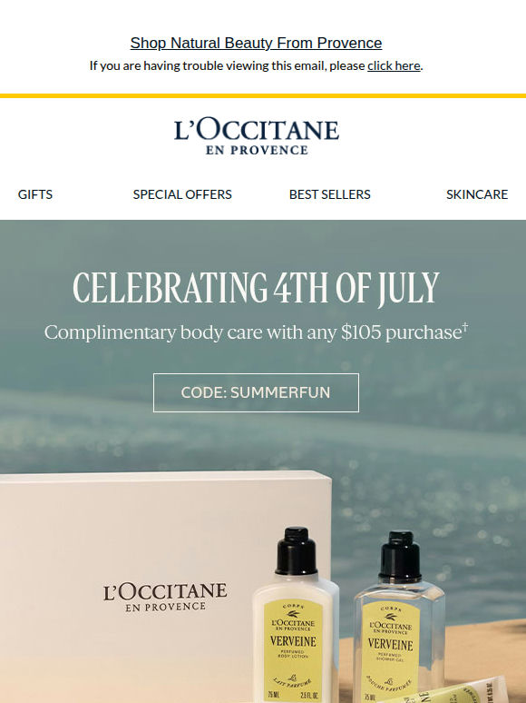 Have You Gotten Your Complimentary Verveine Yet?