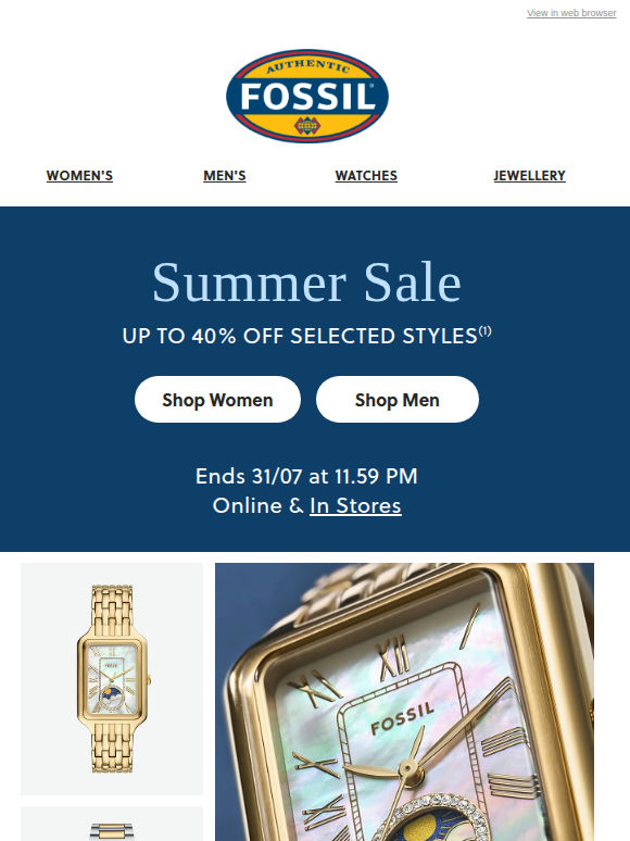 Summer Savings Up to 40% Off