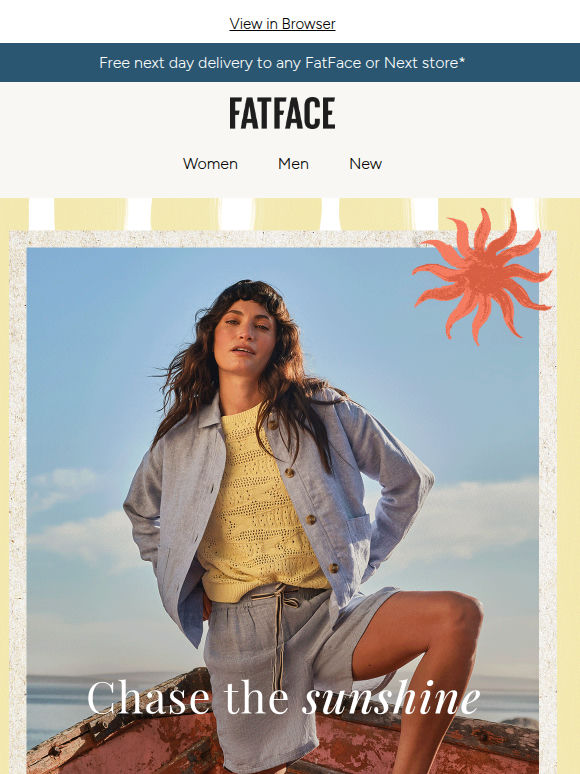 T-shirt + shorts = sunshine ready