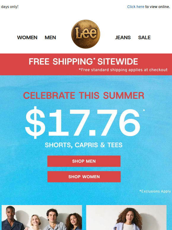 Free shipping + $17.76 shorts & capris