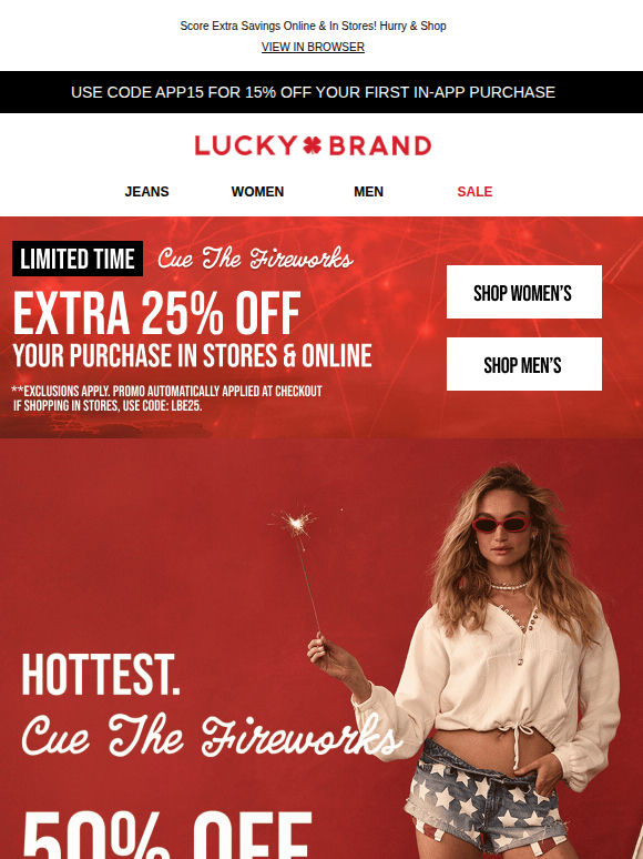 Going On Now: 50% Off + EXTRA 25% OFF!