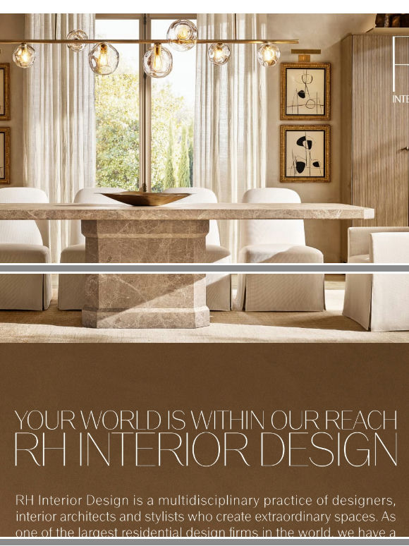 Imagine the Possibilities. RH Interior Design.