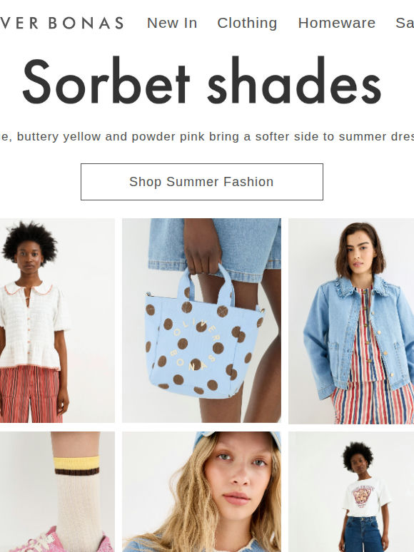 Sorbet shades | New in Fashion