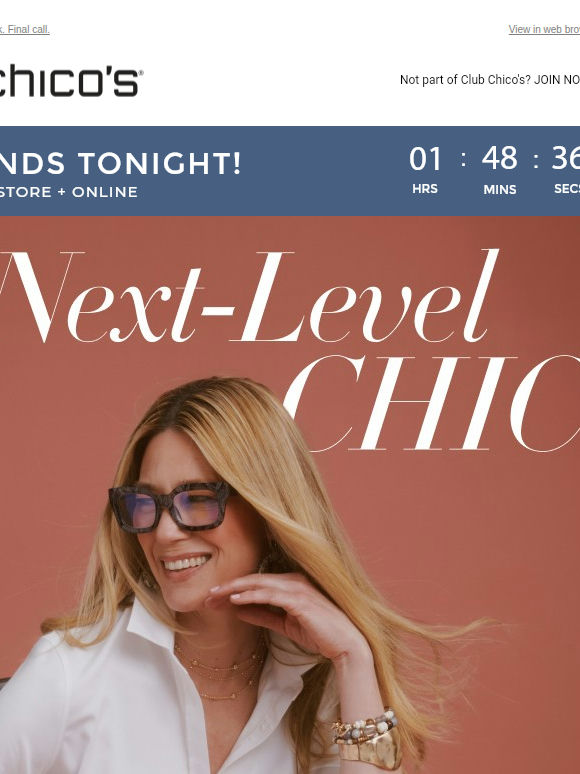 Don’t sit on this: 25% off new arrivals ends tonight