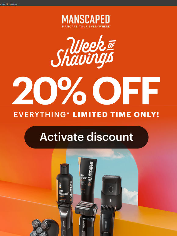 New arrivals = 20% OFF